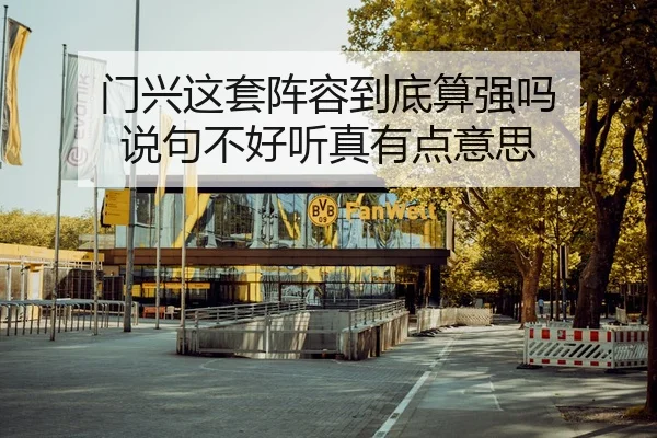 门兴这套阵容到底算强吗 说句不好听真有点意思